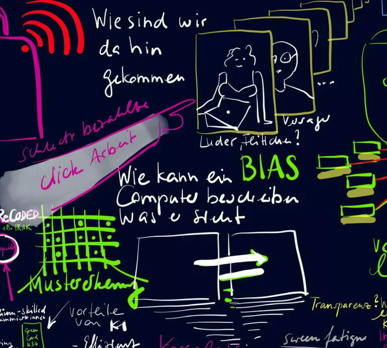 Graphic Recording bei der Netz<>Werk Konferenz